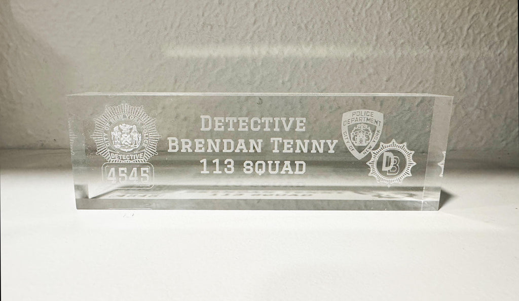 Customizable Acrylic Desk Sign