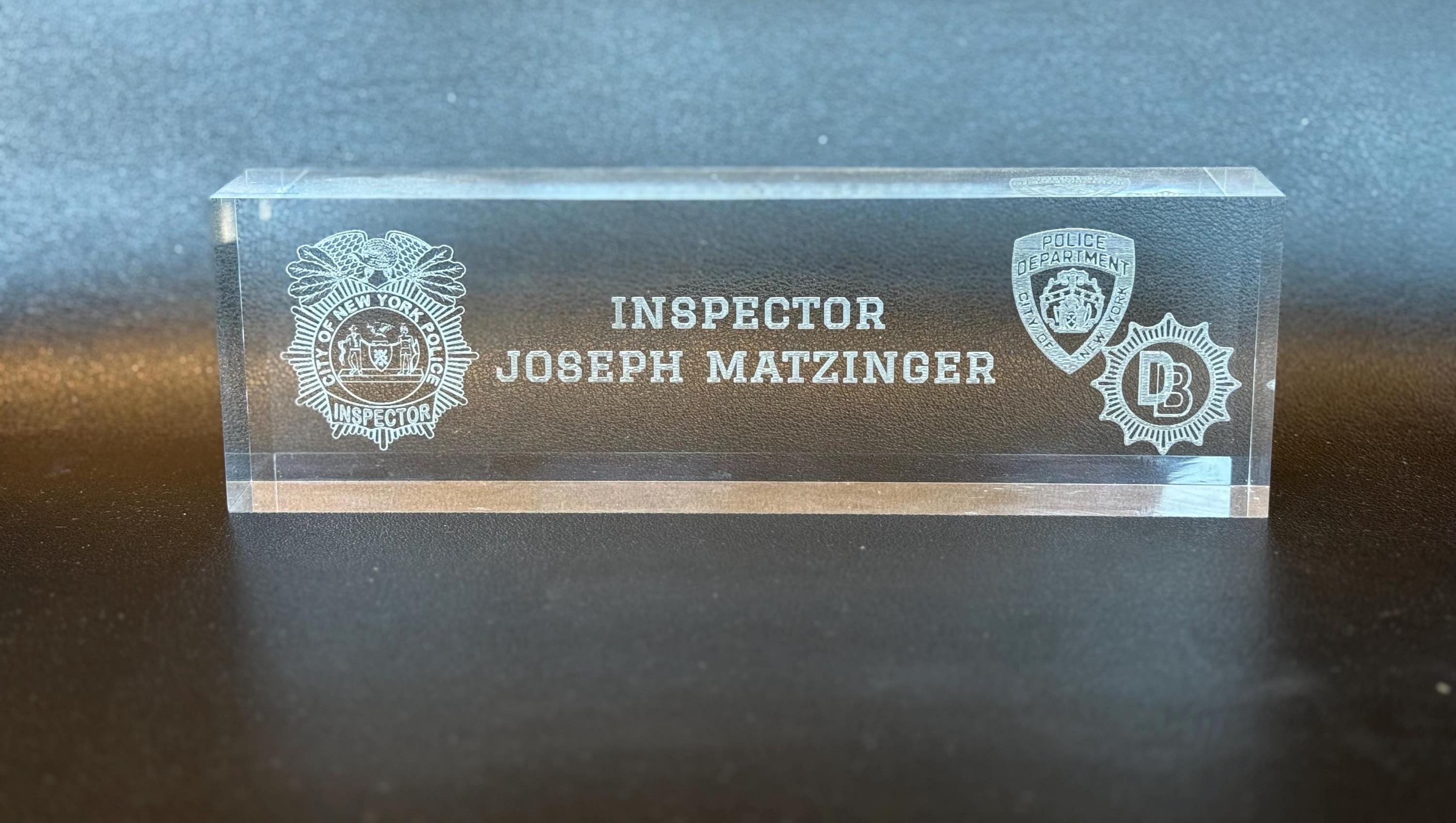 Customizable Acrylic Desk Sign