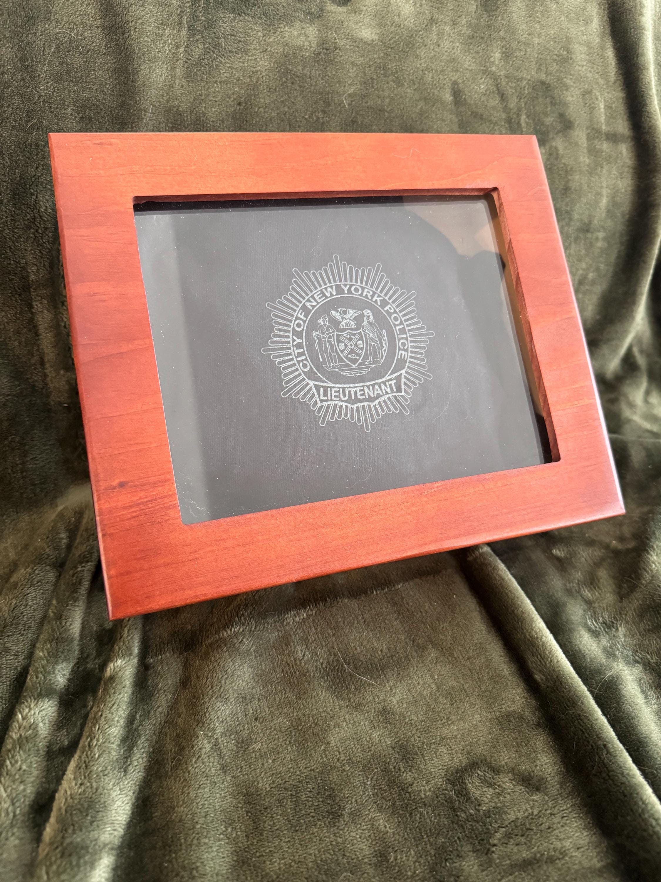 Personalized NYPD LEO Retirement Cigar Box Humidor