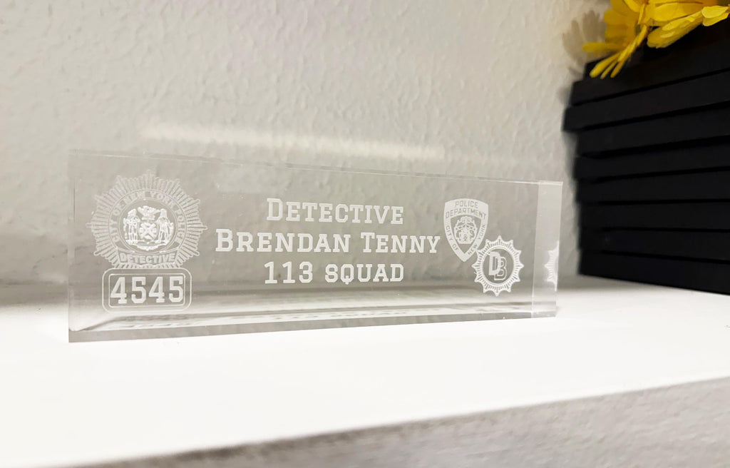 Customizable Acrylic Desk Sign