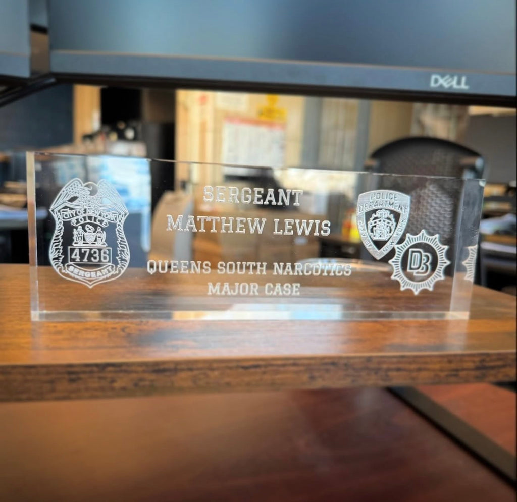 Customizable Acrylic Desk Sign