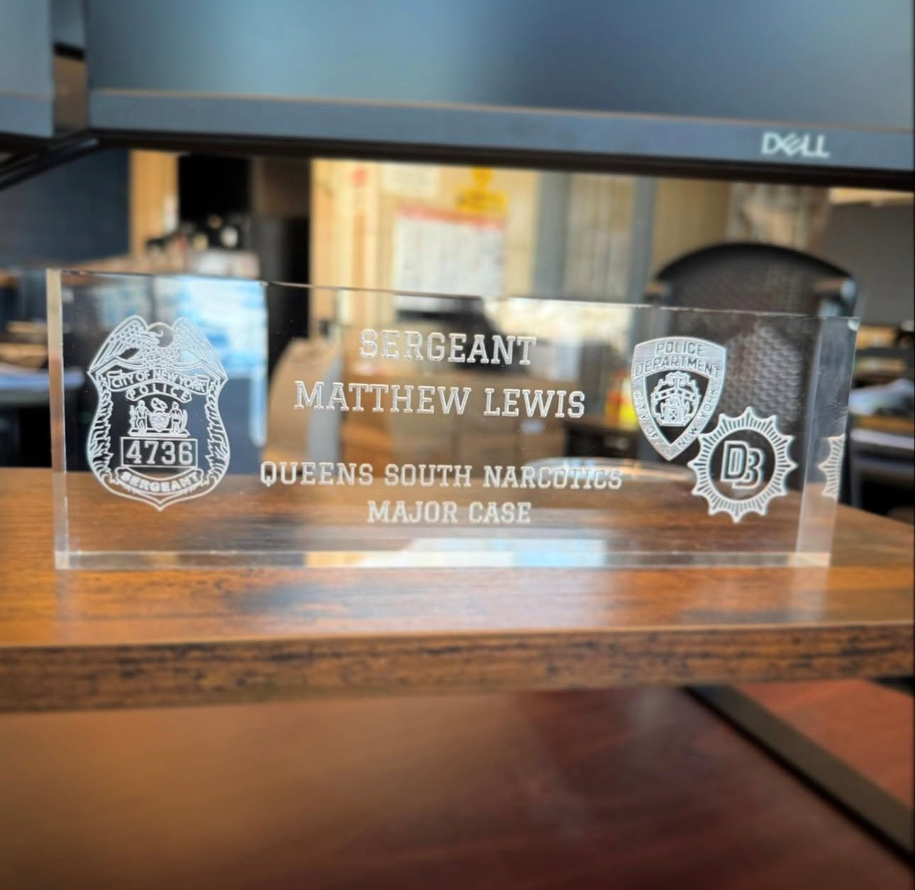 Customizable Acrylic Desk Sign