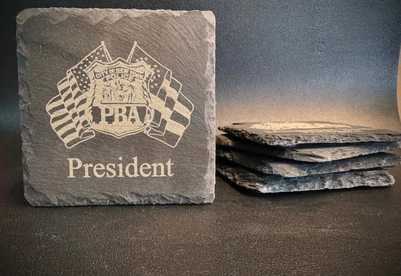Personalized NYPD SCPD NCPD Drink Coasters