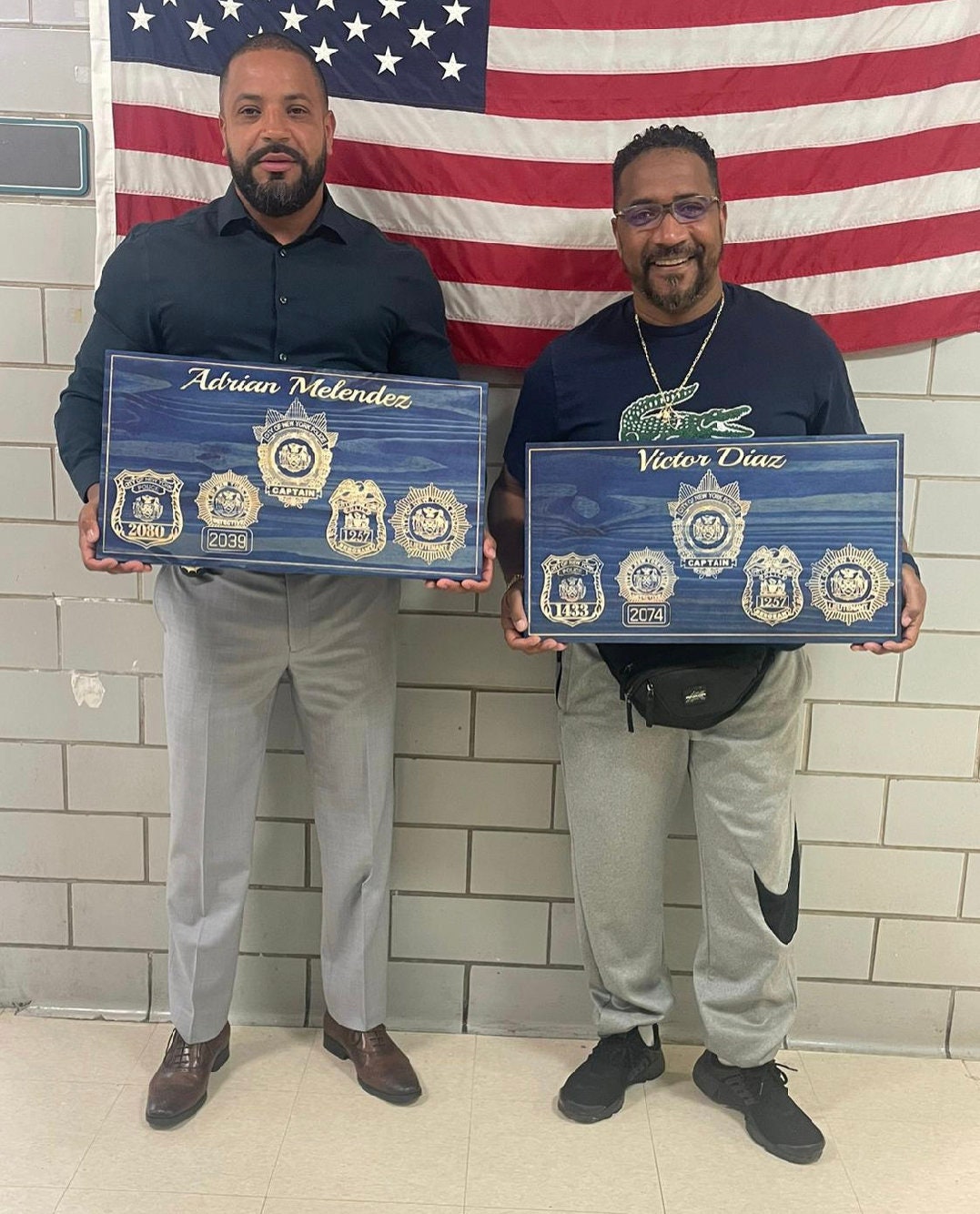 Personalized NYPD SCPD NCPD Promotion Plaque Shield Engraving