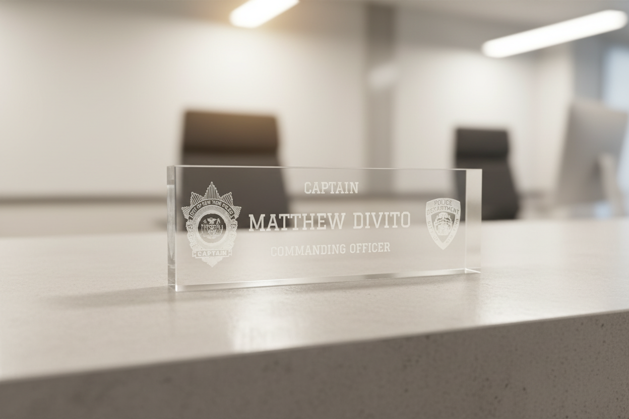 Customizable Acrylic Desk Sign